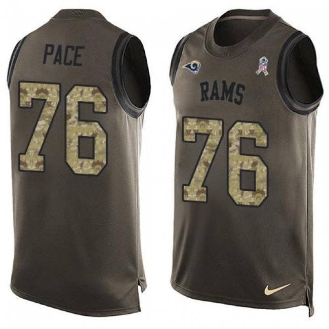 لتر البنزين NFL Jersey yupoo-Nike Rams #76 Orlando Pace Green Men's Stitched ... لتر البنزين