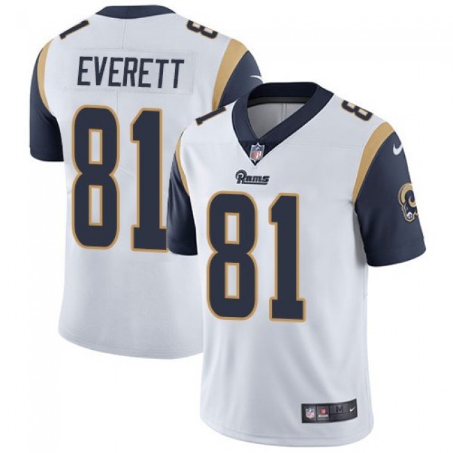 Nike Rams #81 Gerald Everett White Men's Stitched NFL Vapor Untouchable Limited Jersey