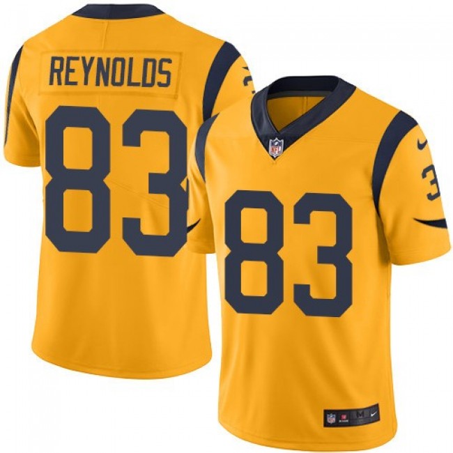 Nike Rams #83 Josh Reynolds Gold Men's Stitched NFL Limited Rush Jersey