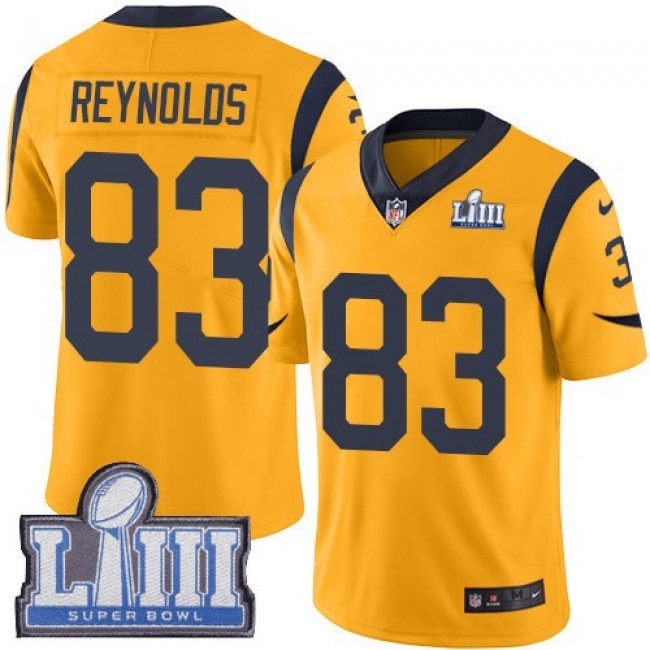 الة ديلونجي ديديكا Men's Los Angeles Rams #83 Josh Reynolds Gold Nike NFL Rush Vapor Untouchable Super Bowl LIII Bound Limited Jersey شوكولاتة سويسرية