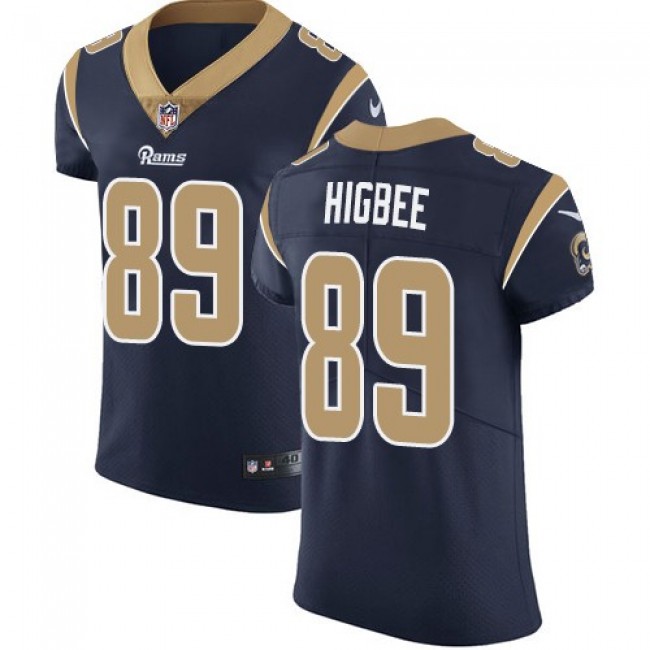 Nike Rams #89 Tyler Higbee Navy Blue Team Color Men's Stitched NFL Vapor Untouchable Elite Jersey