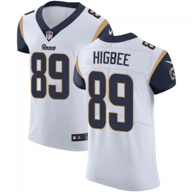 Nike Rams #89 Tyler Higbee White Men's Stitched NFL Vapor Untouchable Elite Jersey