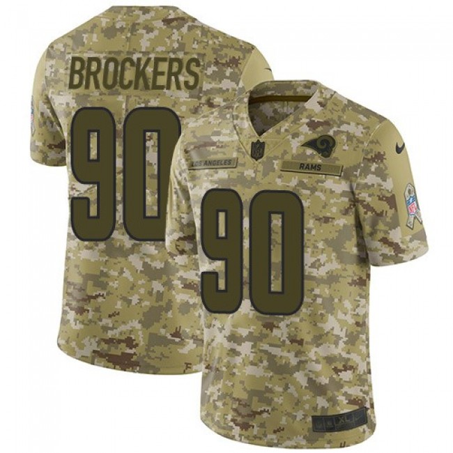 Nike Rams #90 Michael Brockers Camo Men's Stitched NFL Limited 2018 Salute To Service Jersey