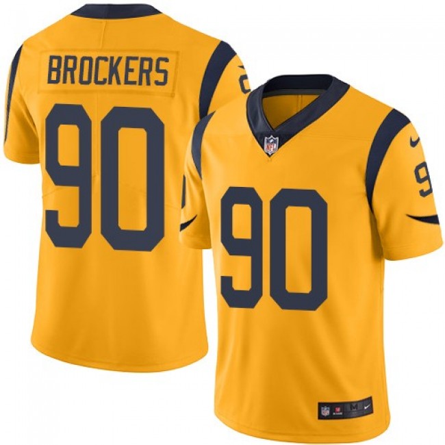 Los Angeles Rams #90 Michael Brockers Gold Youth Stitched NFL Limited Rush Jersey