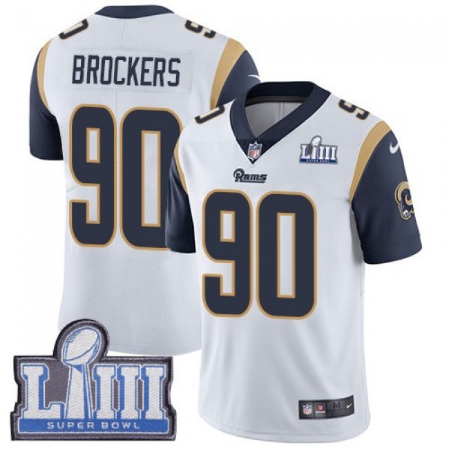 تعبئة عطور Popular NFL Jersey-Nike Rams #90 Michael Brockers White Super Bowl ... تعبئة عطور