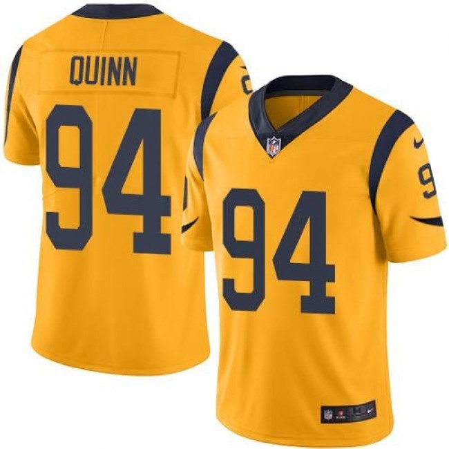 Los Angeles Rams #94 Robert Quinn Gold Youth Stitched NFL Limited Rush Jersey