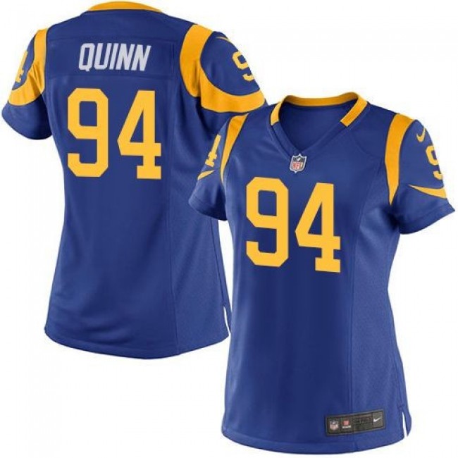 Women's Rams #94 Robert Quinn Royal Blue Alternate Stitched NFL Elite Jersey