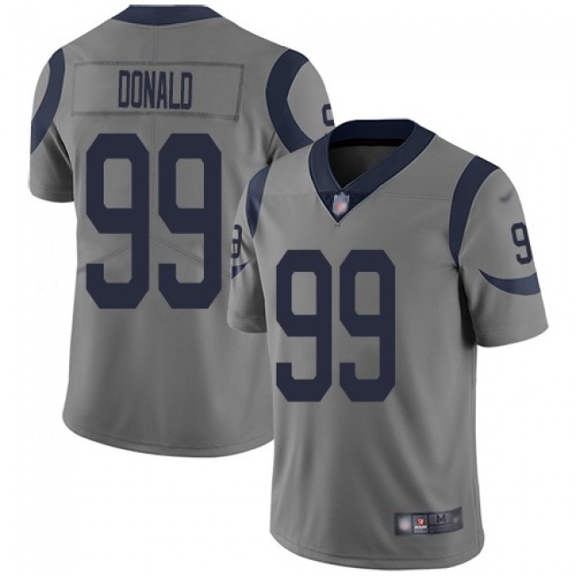 Nike Rams #99 Aaron Donald Gray Men's Stitched NFL Limited Inverted Legend Jersey