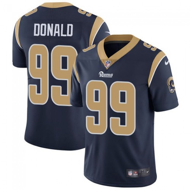 Nike Rams #99 Aaron Donald Navy Blue Team Color Men's Stitched NFL Vapor Untouchable Limited Jersey