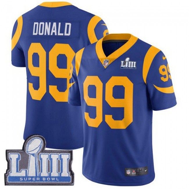 اندونيسيه NFL Jersey versions-Nike Rams #99 Aaron Donald Royal Blue ... اندونيسيه