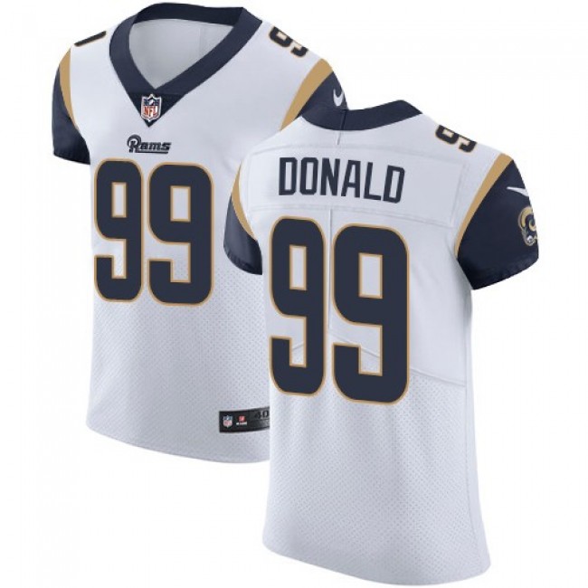 Nike Rams #99 Aaron Donald White Men's Stitched NFL Vapor Untouchable Elite Jersey