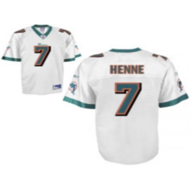 Dolphins #7 Chad Henne White Stitched NFL Jersey