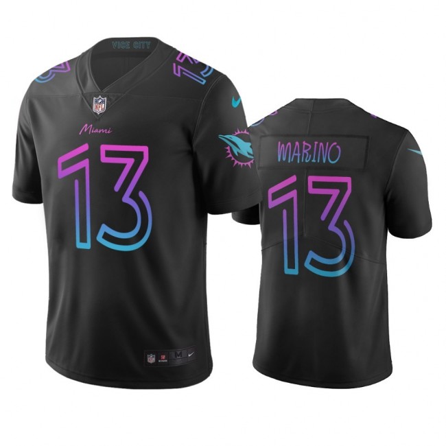 Miami Dolphins #13 Dan Marino Black Vapor Limited City Edition NFL Jersey