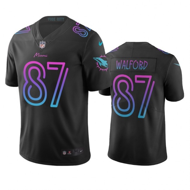 Miami Dolphins #87 Clive Walford Black Vapor Limited City Edition NFL Jersey