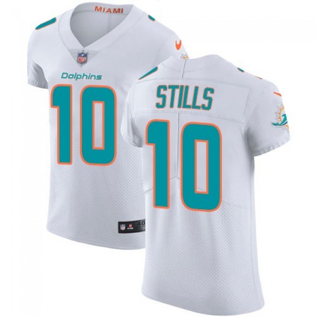 Nike Dolphins #10 Kenny Stills White Men's Stitched NFL Vapor Untouchable Elite Jersey