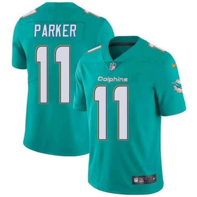 Miami Dolphins #11 DeVante Parker Aqua Green Team Color Youth Stitched NFL Vapor Untouchable Limited Jersey