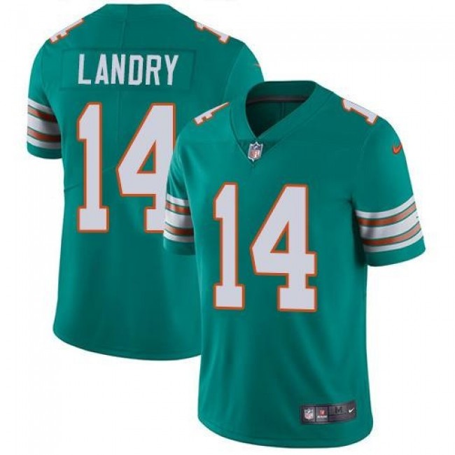 Miami Dolphins #14 Jarvis Landry Aqua Green Alternate Youth Stitched NFL Vapor Untouchable Limited Jersey