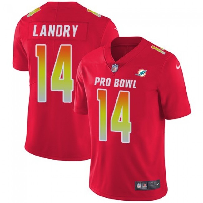 Miami Dolphins #14 Jarvis Landry Red Youth Stitched NFL Limited AFC 2018 Pro Bowl Jersey