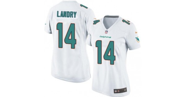 مطعم الازرق Women's Nike Dolphins #14 Jarvis Landry White Stitched NFL Vapor Untouchable Limited Jersey شطرطون ملون