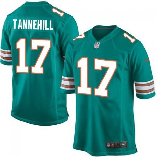 Miami Dolphins #17 Ryan Tannehill Aqua Green Alternate Youth Stitched NFL Elite Jersey