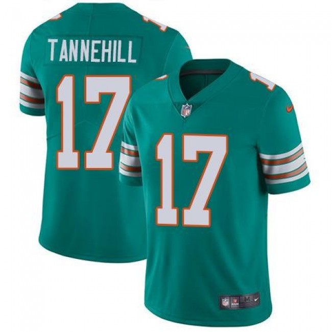 Miami Dolphins #17 Ryan Tannehill Aqua Green Alternate Youth Stitched NFL Vapor Untouchable Limited Jersey