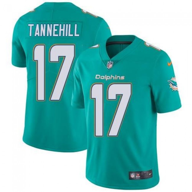 Miami Dolphins #17 Ryan Tannehill Aqua Green Team Color Youth Stitched NFL Vapor Untouchable Limited Jersey