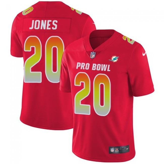Miami Dolphins #20 Reshad Jones Red Youth Stitched NFL Limited AFC 2018 Pro Bowl Jersey