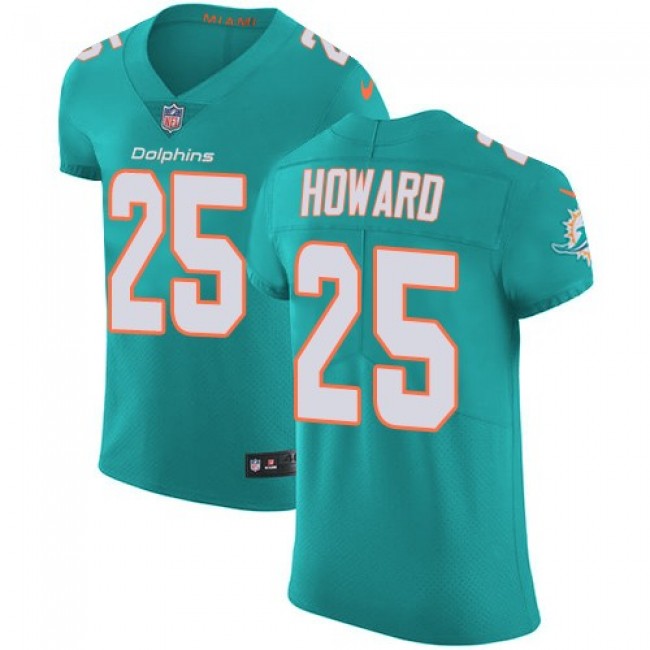 Nike Dolphins #25 Xavien Howard Aqua Green Team Color Men's Stitched NFL Vapor Untouchable Elite Jersey