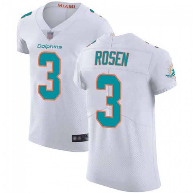 Nike Dolphins #3 Josh Rosen White Men's Stitched NFL Vapor Untouchable Elite Jersey