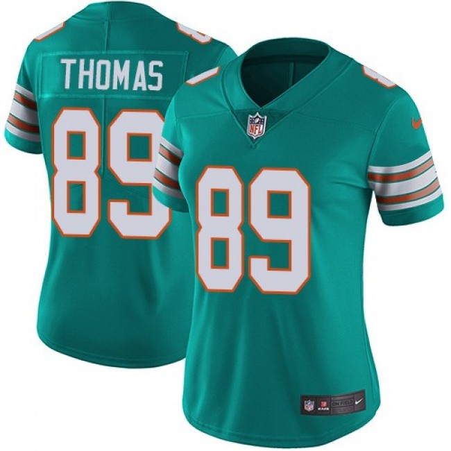 Women's Dolphins #89 Julius Thomas Aqua Green Alternate Stitched NFL Vapor Untouchable Limited Jersey
