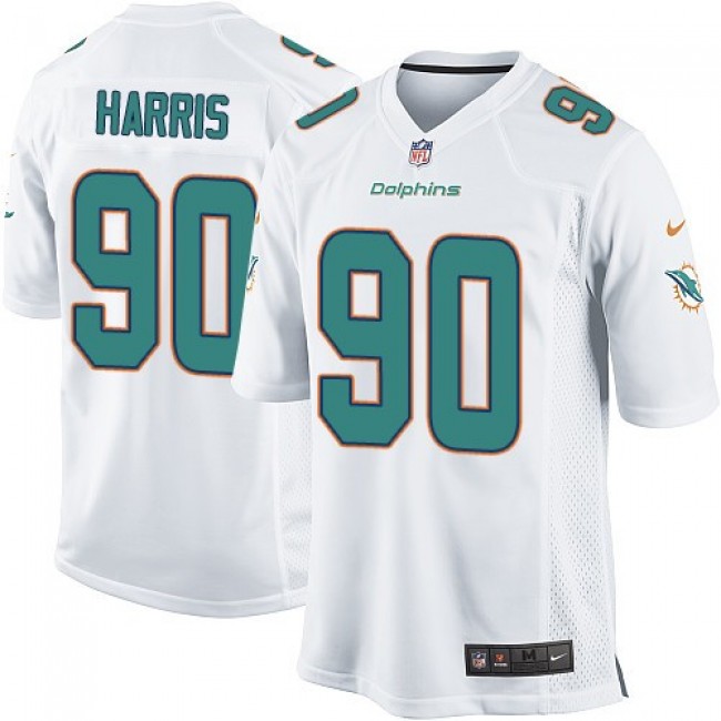 Miami Dolphins #90 Charles Harris White Youth Stitched NFL Elite Jersey