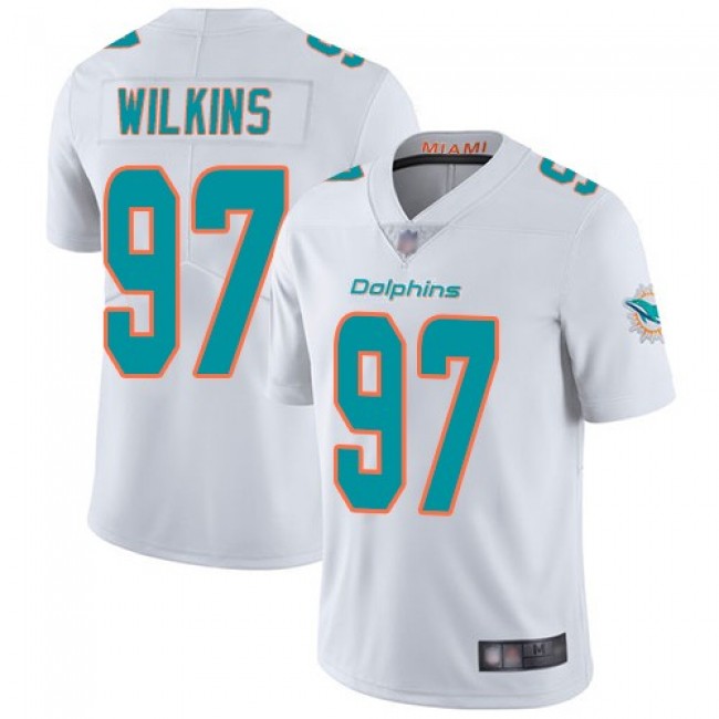 Nike Miami Dolphins No97 Christian Wilkins Aqua Green Team Color Women's Stitched NFL Vapor Untouchable Limited Jersey