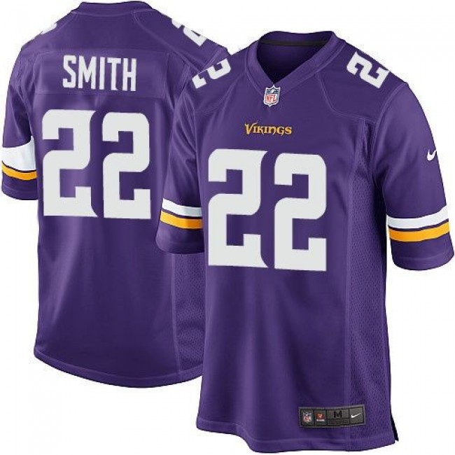 Minnesota Vikings #22 Harrison Smith Purple Team Color Youth Stitched NFL Elite Jersey
