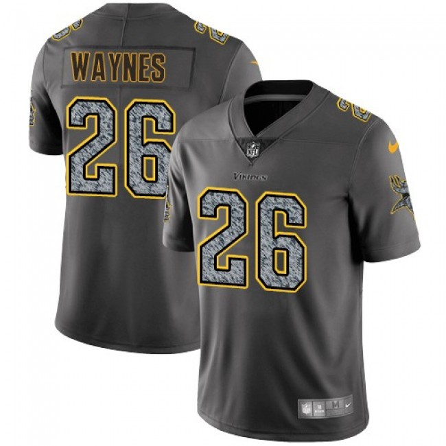 Minnesota Vikings #26 Trae Waynes Gray Static Youth Stitched NFL Vapor Untouchable Limited Jersey