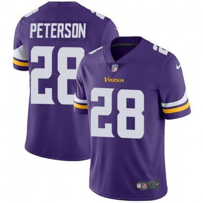Minnesota Vikings #28 Adrian Peterson Purple Team Color Youth Stitched NFL Vapor Untouchable Limited Jersey