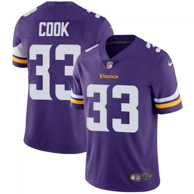 Minnesota Vikings #33 Dalvin Cook Purple Team Color Youth Stitched NFL Vapor Untouchable Limited Jersey
