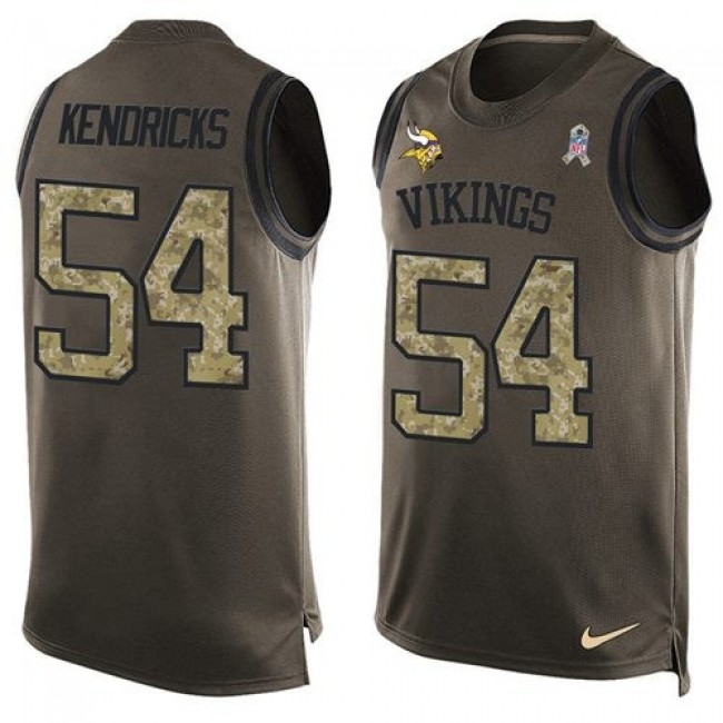 Nike Vikings #54 Eric Kendricks Green Men's Stitched NFL Limited Salute To Service Tank Top Jersey