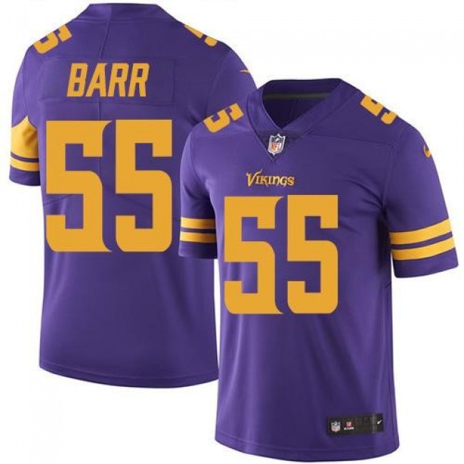 Minnesota Vikings #55 Anthony Barr Purple Youth Stitched NFL Limited Rush Jersey