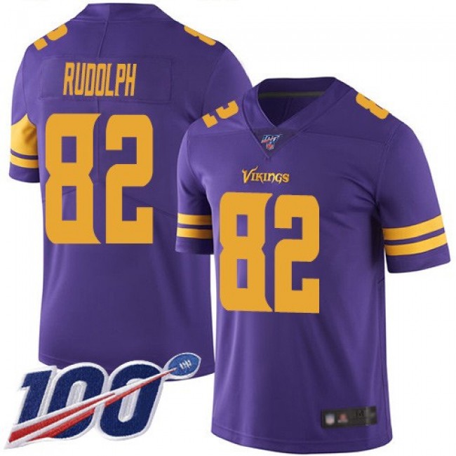 Nike Vikings #82 Kyle Rudolph Purple Men's Stitched NFL Limited Rush 100th Season Jersey