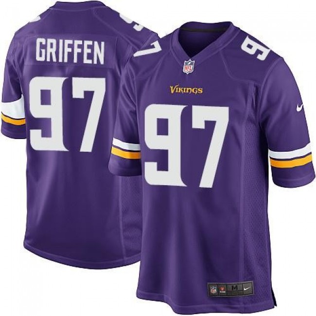 Minnesota Vikings #97 Everson Griffen Purple Team Color Youth Stitched NFL Elite Jersey