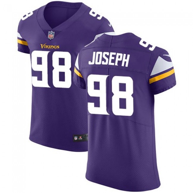 Nike Vikings #98 Linval Joseph Purple Team Color Men's Stitched NFL Vapor Untouchable Elite Jersey