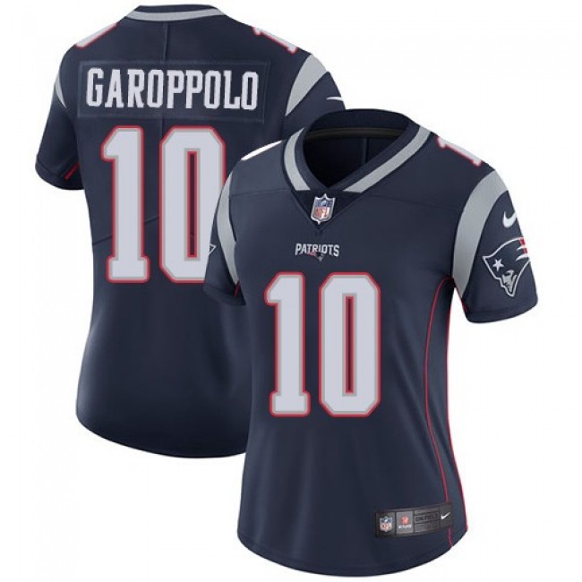 Women's Patriots #10 Jimmy Garoppolo Navy Blue Team Color Stitched NFL Vapor Untouchable Limited Jersey