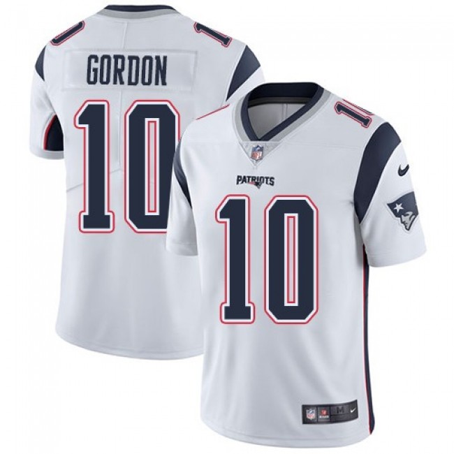 Nike Patriots #10 Josh Gordon White Men's Stitched NFL Vapor Untouchable Limited Jersey