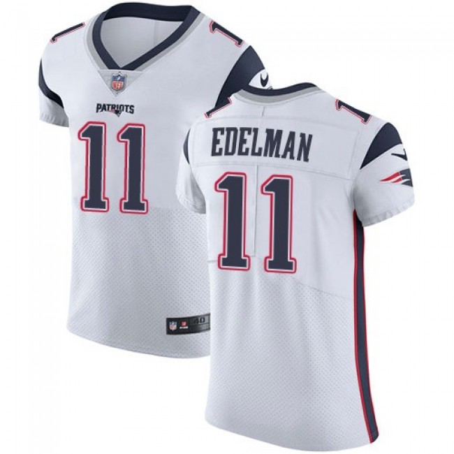 Nike Patriots #11 Julian Edelman White Men's Stitched NFL Vapor Untouchable Elite Jersey