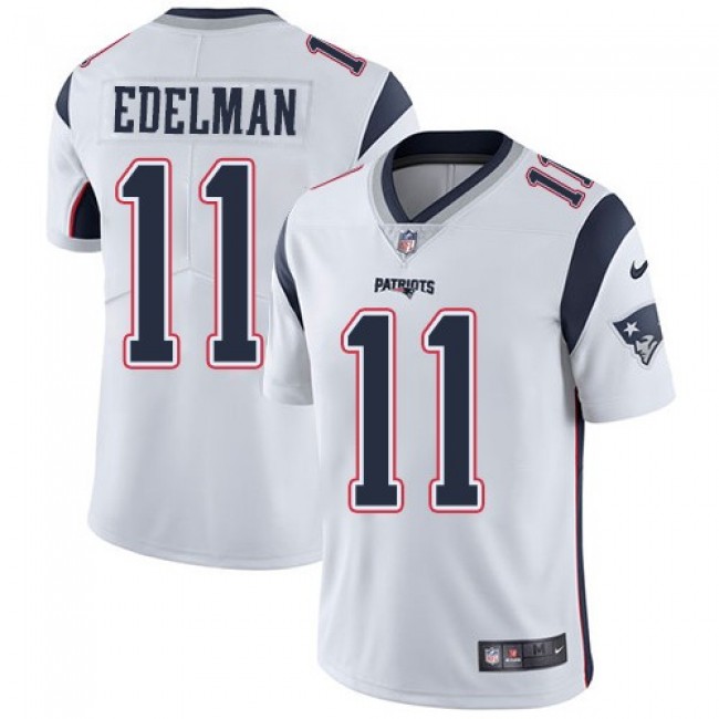 Nike Patriots #11 Julian Edelman White Men's Stitched NFL Vapor Untouchable Limited Jersey