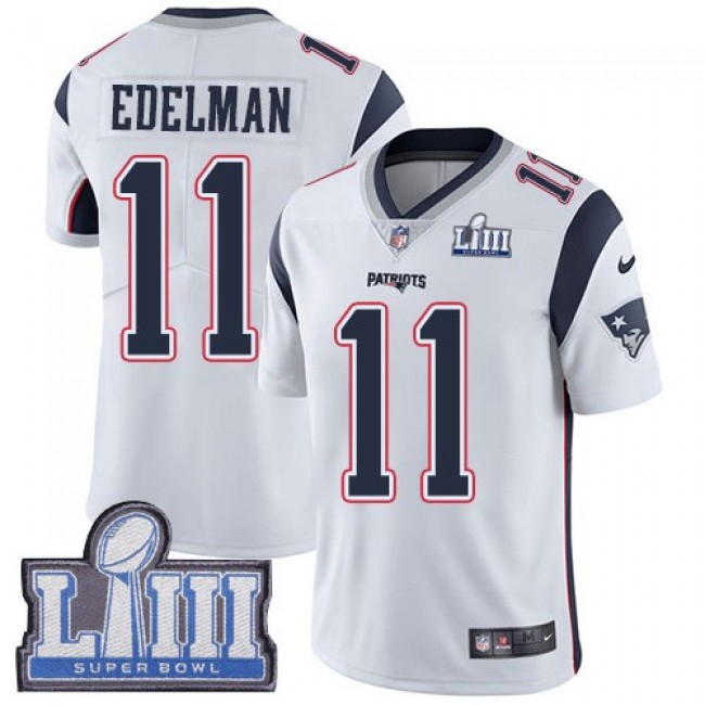 ساعه ابل ٥ NFL Jersey ads-Nike Patriots #11 Julian Edelman White Super Bowl ... ساعه ابل ٥