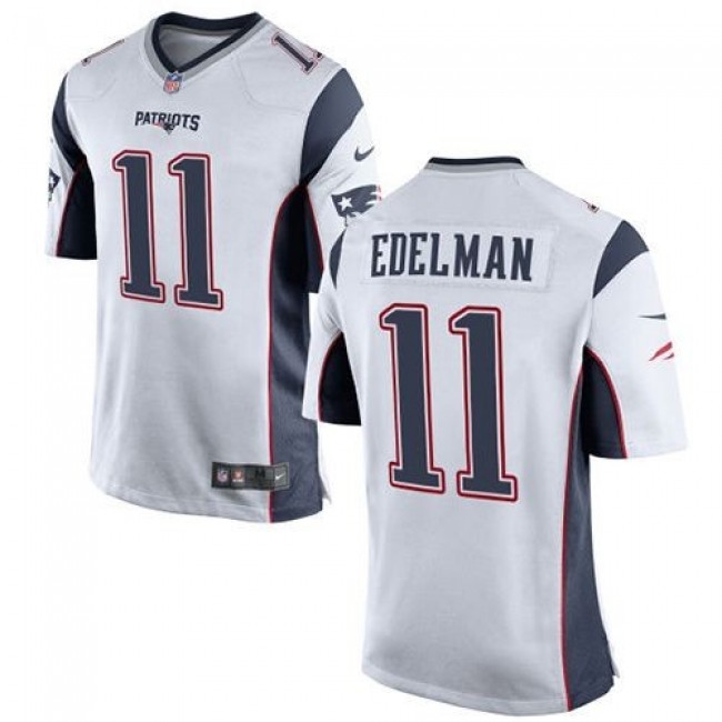 New England Patriots #11 Julian Edelman White Youth Stitched NFL New Elite Jersey