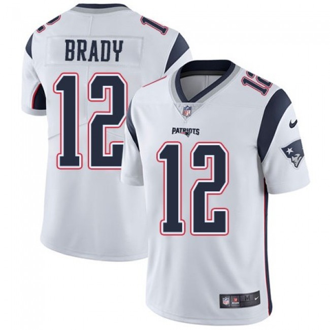 New England Patriots #12 Tom Brady White Youth Stitched NFL Vapor Untouchable Limited Jersey