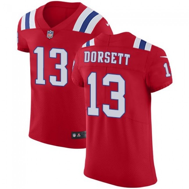 Nike Patriots #13 Phillip Dorsett Red Alternate Men's Stitched NFL Vapor Untouchable Elite Jersey