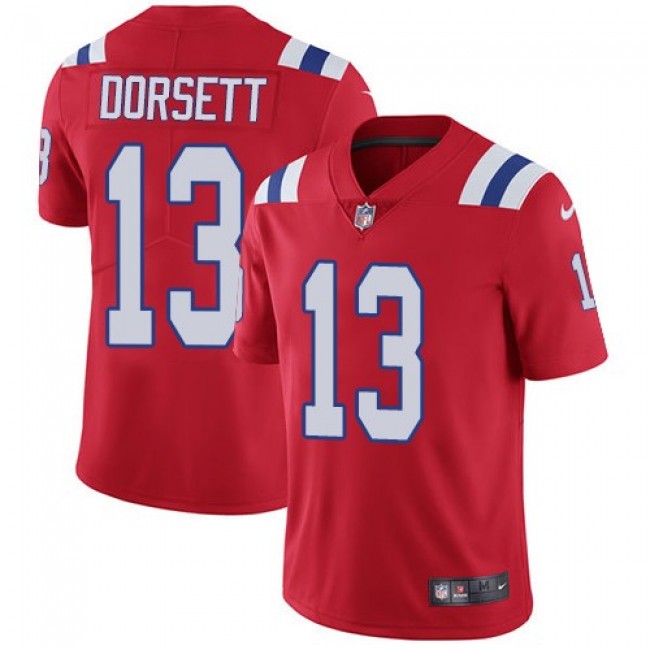 New England Patriots #13 Phillip Dorsett Red Alternate Youth Stitched NFL Vapor Untouchable Limited Jersey